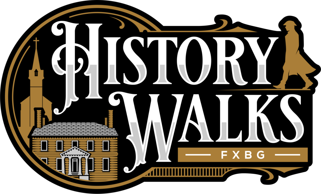 History Walks FXBG logo, a Main Street Leader Sponsor.
